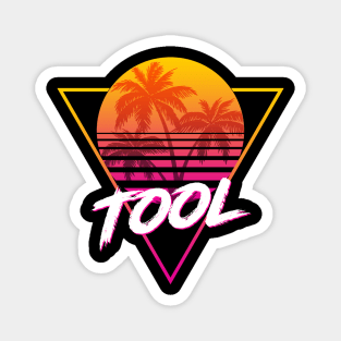 Tool - Proud Name Retro 80s Sunset Aesthetic Design Magnet