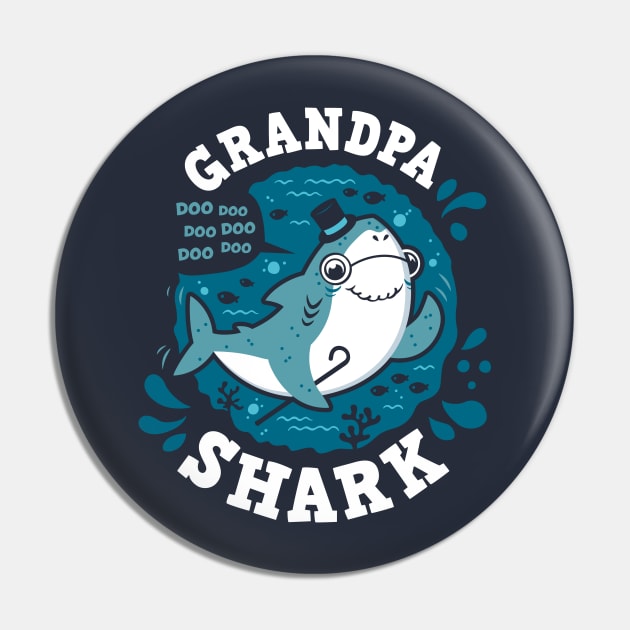 Grandpa Shark Pin by Olipop