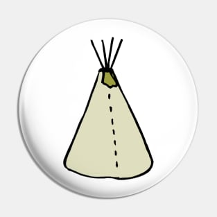 Green Teepee Pin