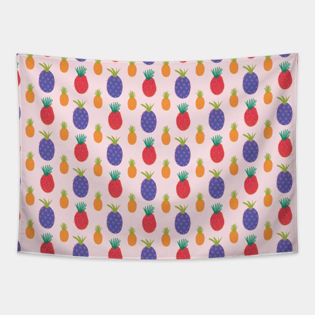 Pineapple Summer Fun Tapestry by Sandra Hutter Designs