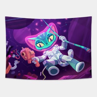 Space cat Tapestry