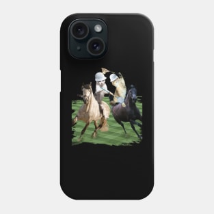 Cat Playing Polo Cats Riding Horse Funny Phone Case