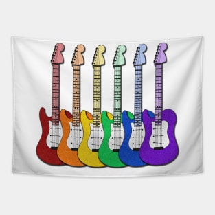 Rainbow Guitars Tapestry