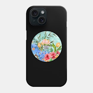 Watercolor floral garden Phone Case