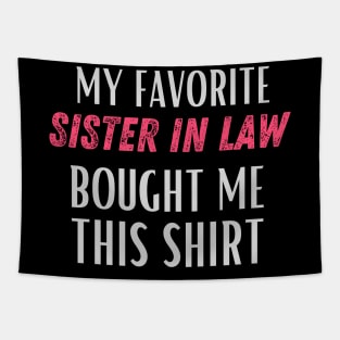 World's best sister-in-law sister in law shirts cute with flowers Tapestry