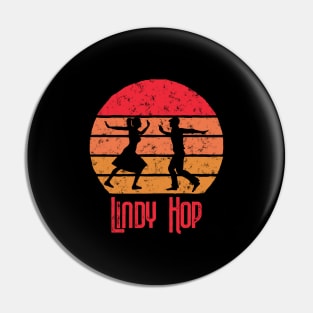 Lindy Hop Sunset Design Pin