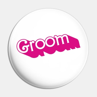 Groom Barbie logo Pin