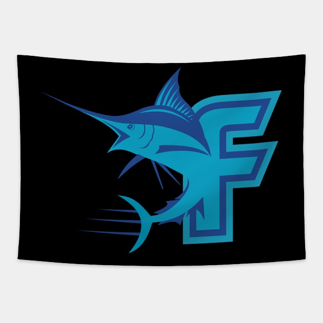 Florida Marlins Baseball Tapestry by Toogoo