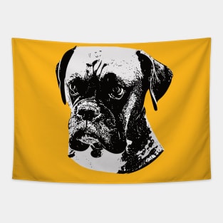 Boxer Face Tapestry