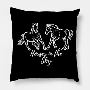 Horses in the sky Pillow