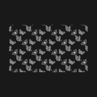 Trio of Moths Nature and Wildlife Pattern T-Shirt