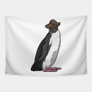 Penguin as Pirate with Hat Tapestry