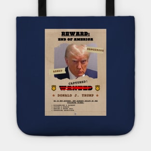 Donald Trump Mugshot & Wanted Poster Tote