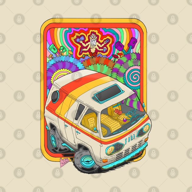Vintage Customized Van - choose your own color by Andres7B9