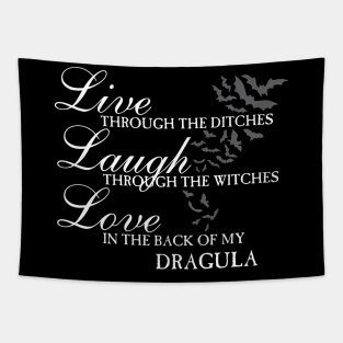 Live, Laugh, Love Dark Edition Tapestry