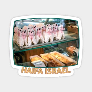 Israel, Haifa. Poodles in a Bakery Magnet