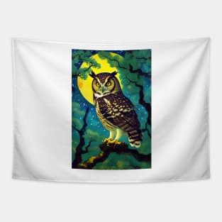 Owl Oil painting Tapestry