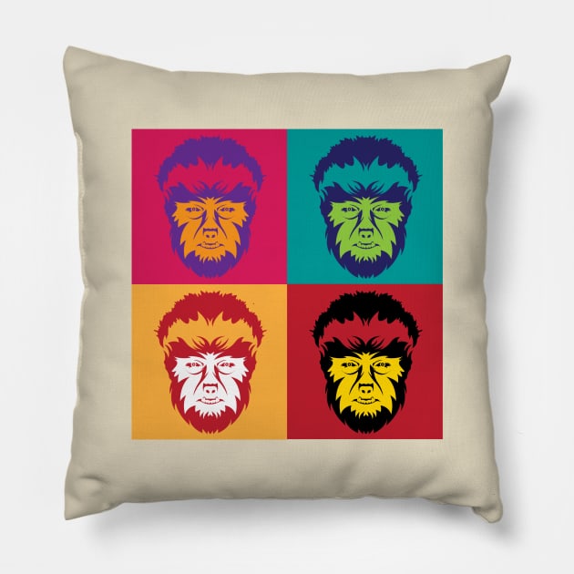 Pop Goes the Wolf Man Pillow by DesignWise