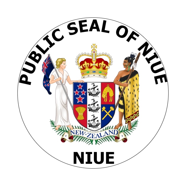 Public Seal of Niue by Flags of the World