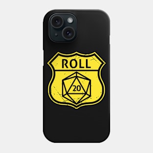 Route d20 Sign - Route 66 Parody Phone Case