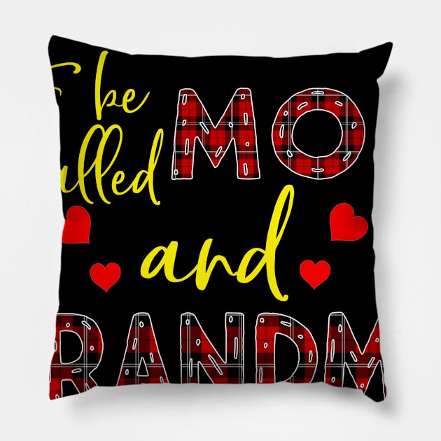 Blessed To be called Mom and grandma Pillow by Barnard