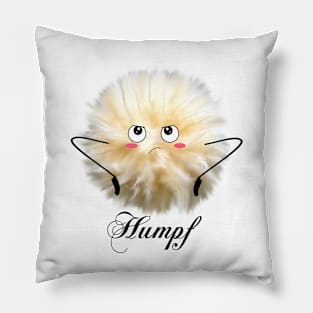 "Humpf" Fluff ball Pillow