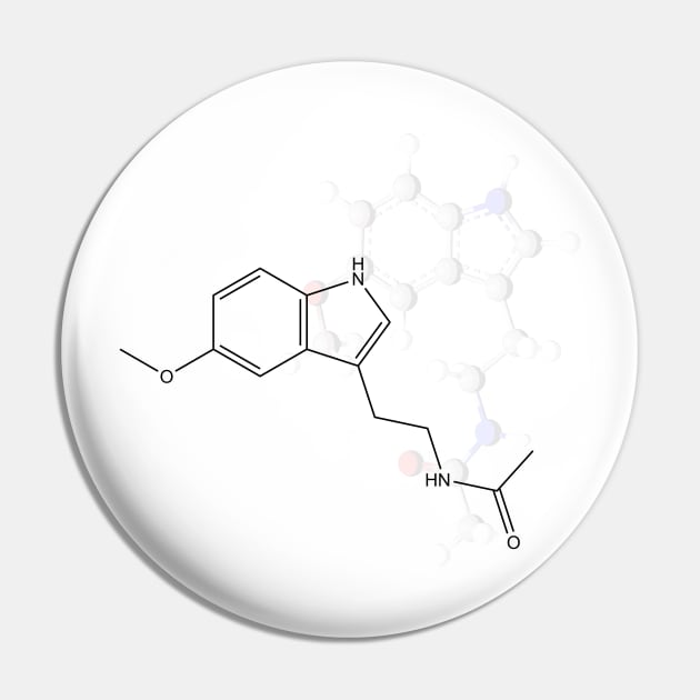 Melatonin Molecule Pin by ChemECool