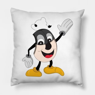 Whimsical Harmony : The Smiling Tech Muse Tee Pillow
