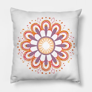 mandala Clamber Paint Pillow