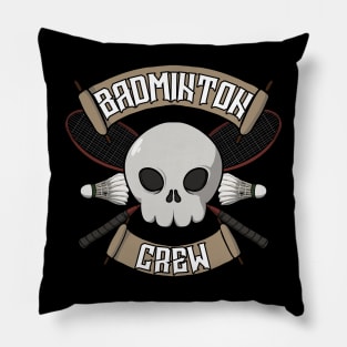 Badminton crew Jolly Roger Pillow