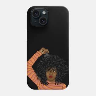 cute black girl digital art Phone Case