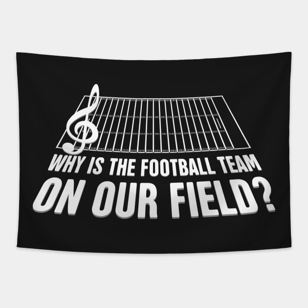 Funny Marching Band Design Tapestry by MeatMan