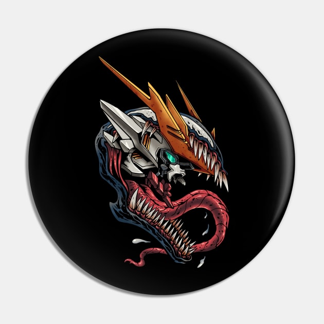 Symbiote Lupus Rex Pin by kimikodesign