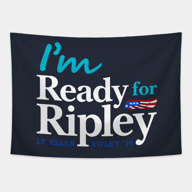 Ready for Ripley for Navy Blue Tapestry by Ekliptik