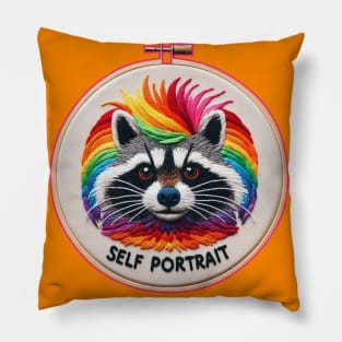 A Most Fabulous Trash Panda Pillow