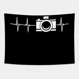 Photographer Heartbeat Camera Photography Tapestry