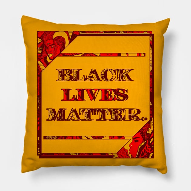 Orad Black Lives Matter Period Pillow by kenallouis