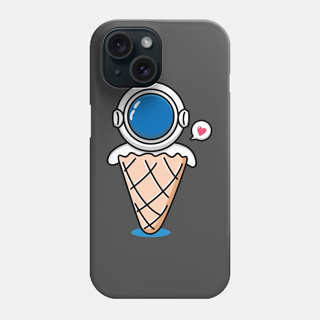 astronaut in cone Phone Case by BarnawiMT