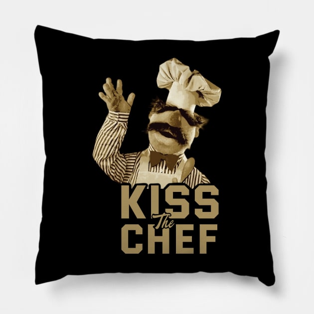 Kiss the chef // Swedish Chef Pillow by Trendsdk