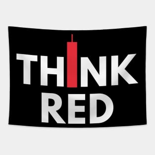 Think Red (Candle Stick) Tapestry