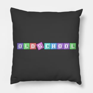 Old School Arcade Text Pillow