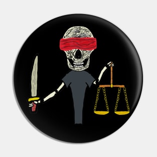 Law and Justice Pin