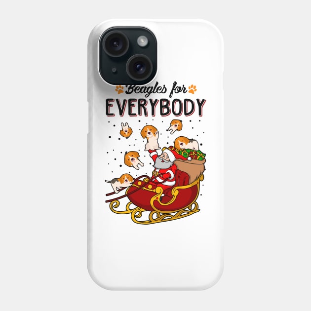 Beagles Christmas Phone Case by KsuAnn