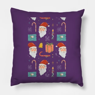 Christmas hand Drawn Watercolor Doodle Pillow