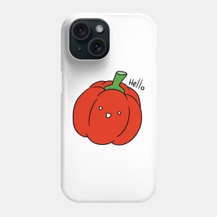 Hello - Red Bell Pepper Phone Case