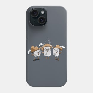 The Three Mus-key-teers Phone Case