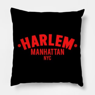 Harlem Logo - Manhattan, New York Pillow