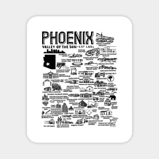Phoenix Map Magnet