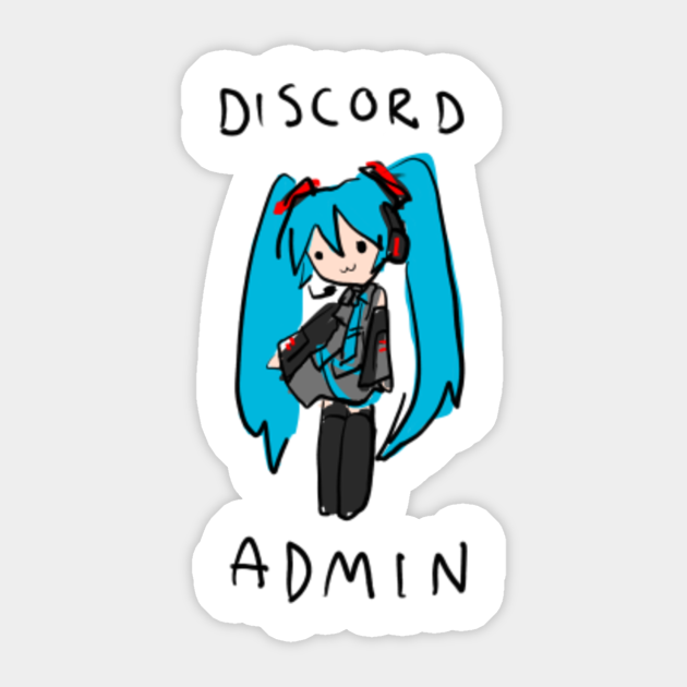 Discord Admin Discord Autocollant Teepublic Fr Discord Admin Discord Autocollant Teepublic Fr