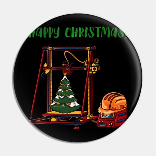 3D Printer #6 Christmas Edition Pin